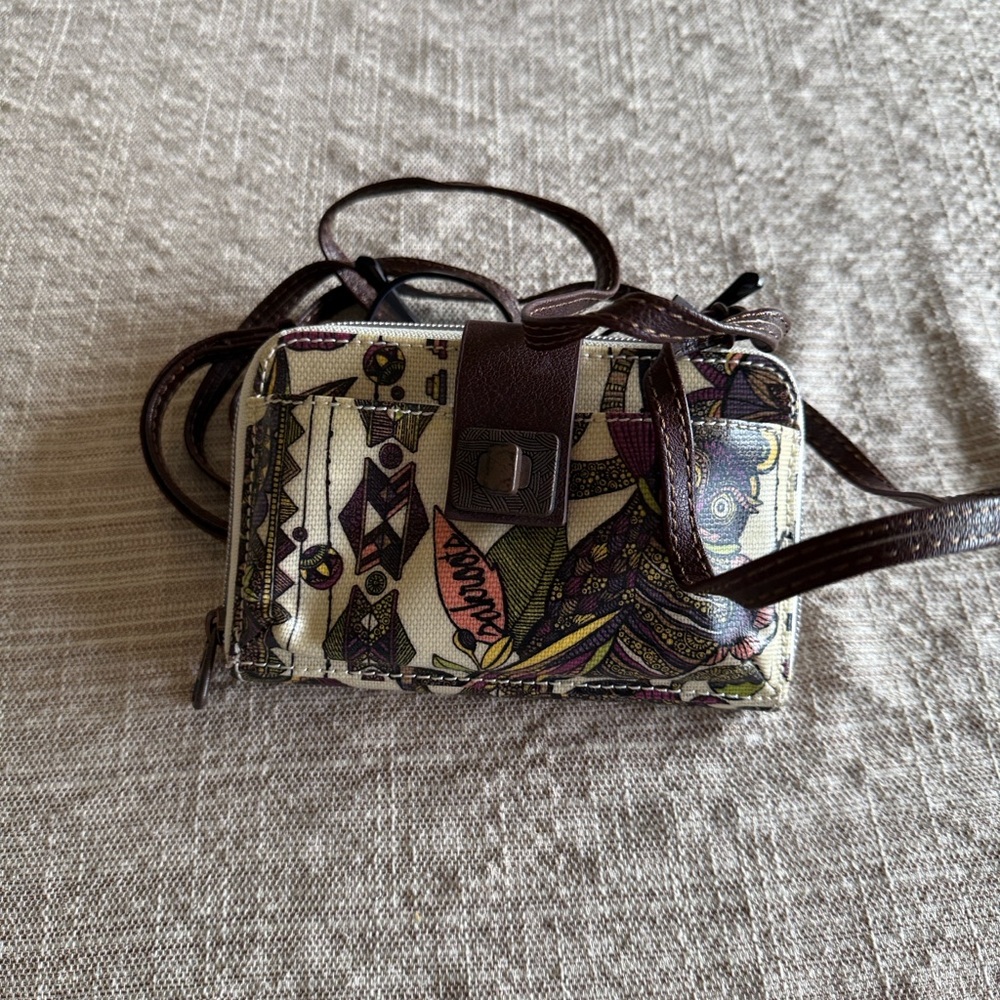 Sakroots Artist Circle Desert Owl Crossbody Shoulder Bag